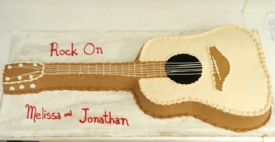 Guitar Shaped cake